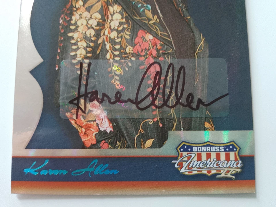 Karen Allen Donruss Americana Autograph /301 Indiana Jones - Image 4 of 4