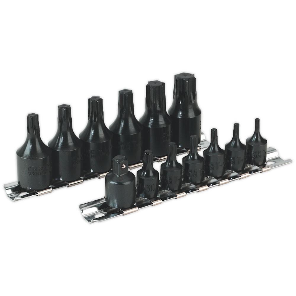 Sealey Impact Trx-star Socket Set 13pc 1/4"" and 3/8""sq Drive