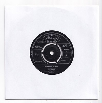 (AQ875) Julie Rogers, The Wedding - 1964 - 7 inch vinyl