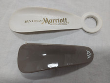 2 Vintage Advertising Plastic Shoe Horns American Airlines Marriott San Diego