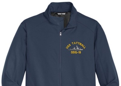 USS TATTNALL DDG-18 Soft Shell Jacket.  New.  U.S. Navy