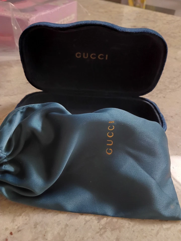 Gafas de sol Gucci cuadradas brillantes de gran tamaño - rojas y verdes | Diseñador auténtico Foto 4 de 4