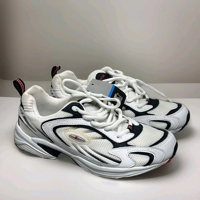 Vintage Starter Sneakers Mens 8 White Navy Red Chunky Dad Shoes
