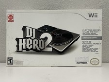 SEALED Nintendo Wii DJ Hero 2 Game + Turntable MINT Ships Next Day