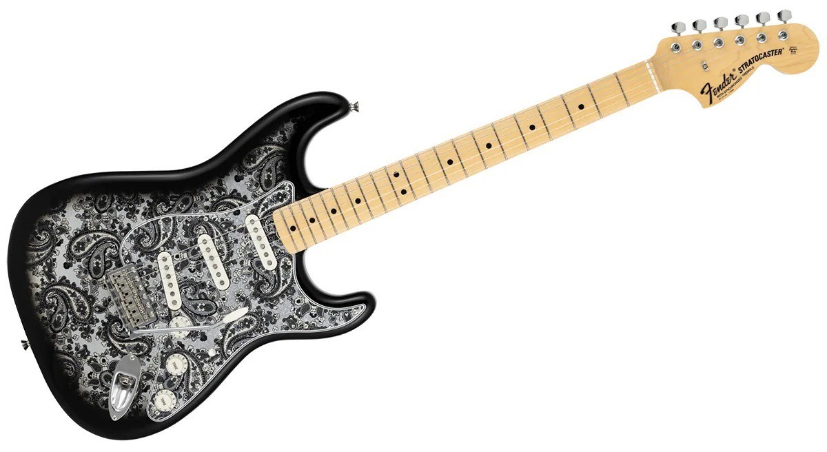 Fender Made in Japan 2025 Limited Stratocaster Black Paisley Alder