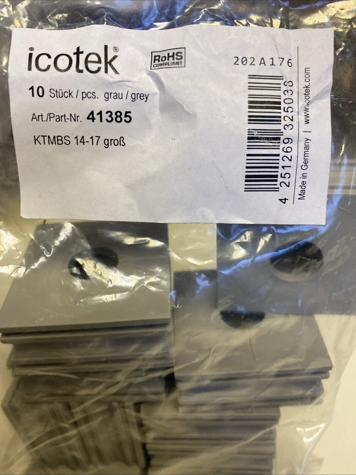 Abrazadera de ojal de cable 10X Icotek QT Ø (máx.) 11 mm elastómero gris - Imagen 2 de 4