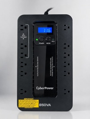 CyberPower EC850LCD  Ecologic 850 VA 510 Watts 12 Outlets UPS