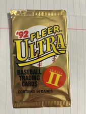 1992 fleer ultra series 2 pack wrapper (no cards)- Complete Ur Collection