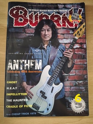 BURRN Magazine June 2025 ANTHEM 40th Anniversary Ghost Impellitteri Poster Japan
