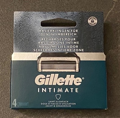 4,70 /Einheit - Gillette Intimate 4 Rasierklingen für den Intimbereich, neu