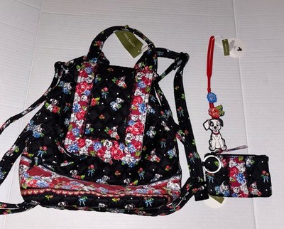 VERA BRADLEY DISNEY 101 DALMATIONS DRAWSTRING BACKPACK ZIP ID CASE