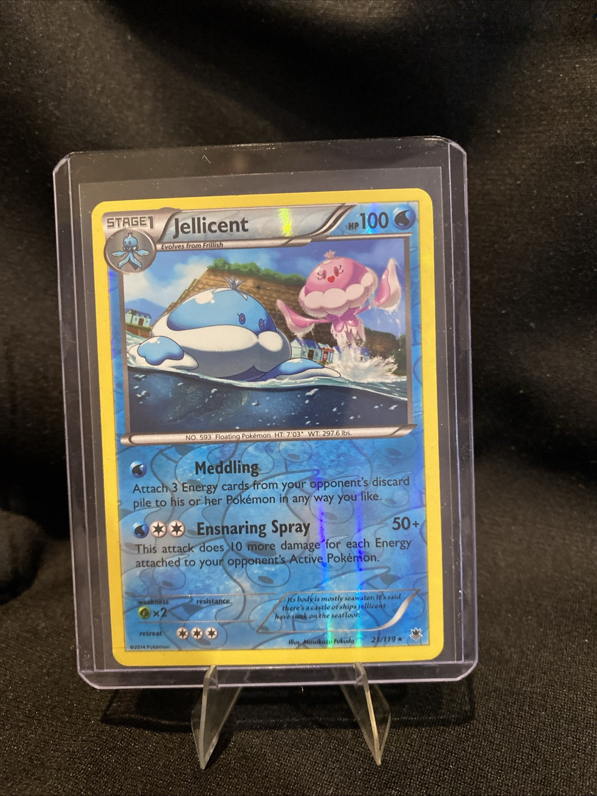 Pokemon - Jellicent - 21/119 - Rare - Reverse Holo - XY - Phantom Forces - NM
