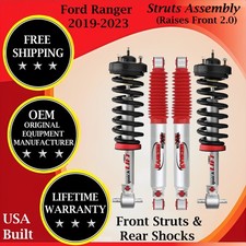 Rancho Oem Front Strut Rear Shock For 2019-2023 Ford Ranger Lifetime Warranty