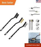 DrahtbüRsten Set, 3 StüCk Mini DrahtbüRste Mit Edelstahl, Messing Und Nylon B...