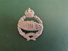 Royal Tank Regiment Cap/Berret Badge WW1 with mounting pins