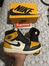 Jordan Air Jordan 1 Retro High OG Yellow Toe Taxi/Black/Sail 555088-711 New