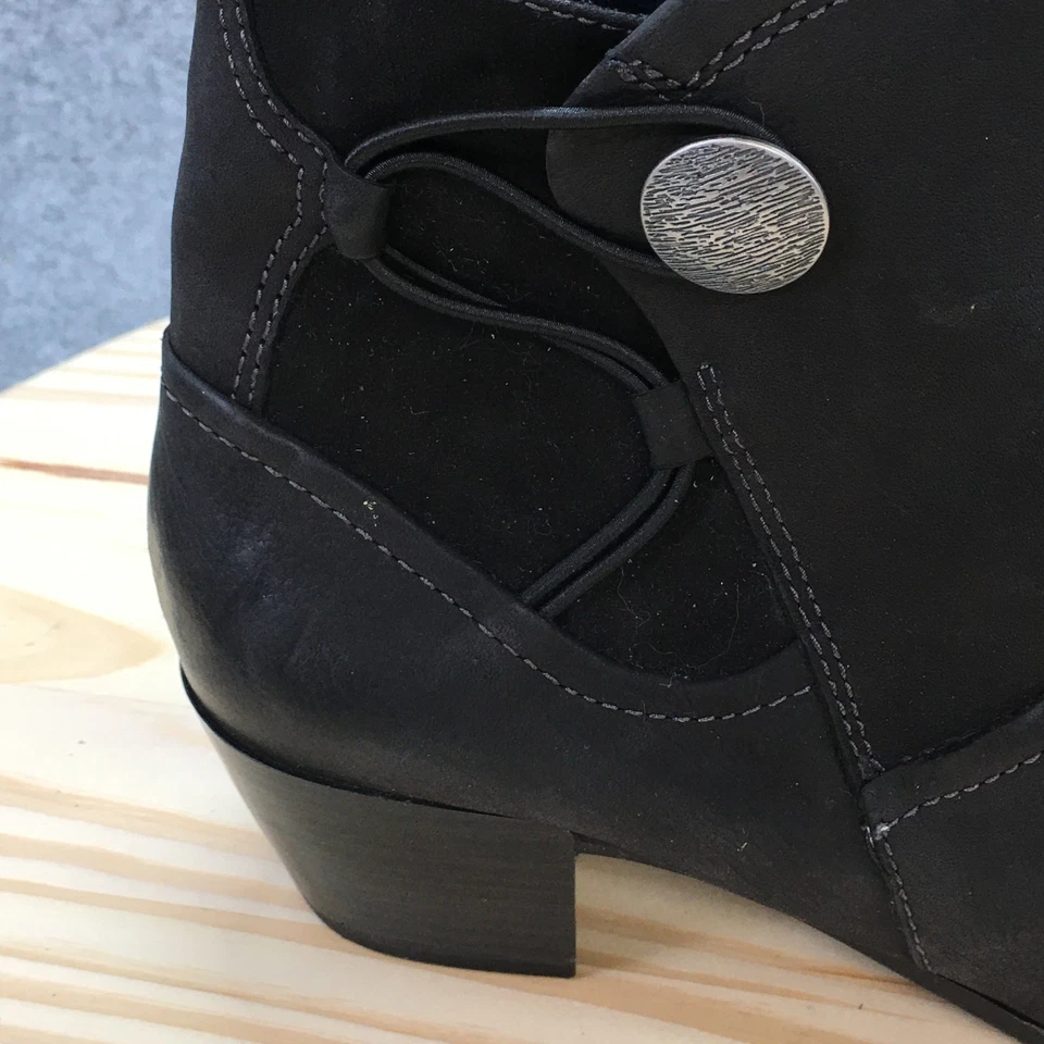 Botas Tamaris para mujer 39 botín al tobillo negras cómodas informales puntera almendra tacones en bloque Foto 2 de 4