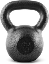 Cast Iron Kettlebell - Coated Options, Singles and Sets, Multiple Weight Choices