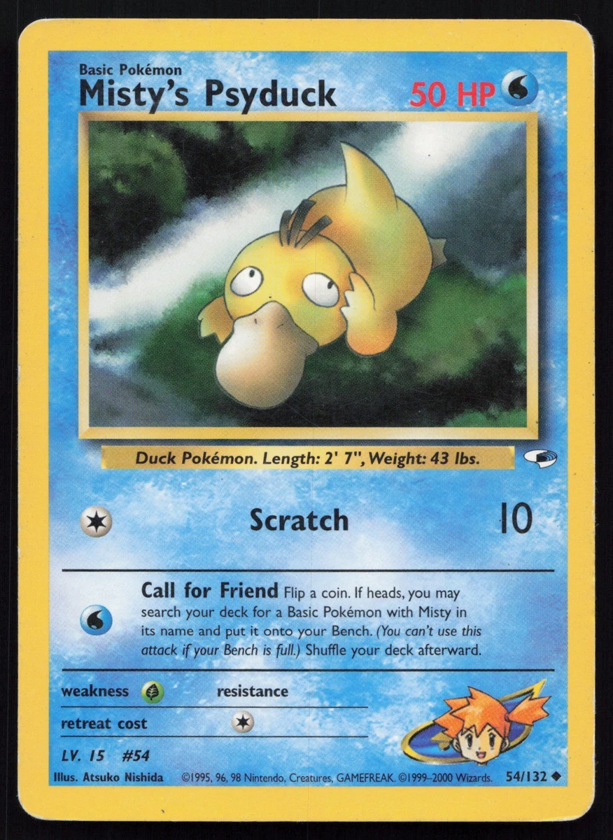 Misty's Psyduck Pokémon TCG Cards for sale | eBay