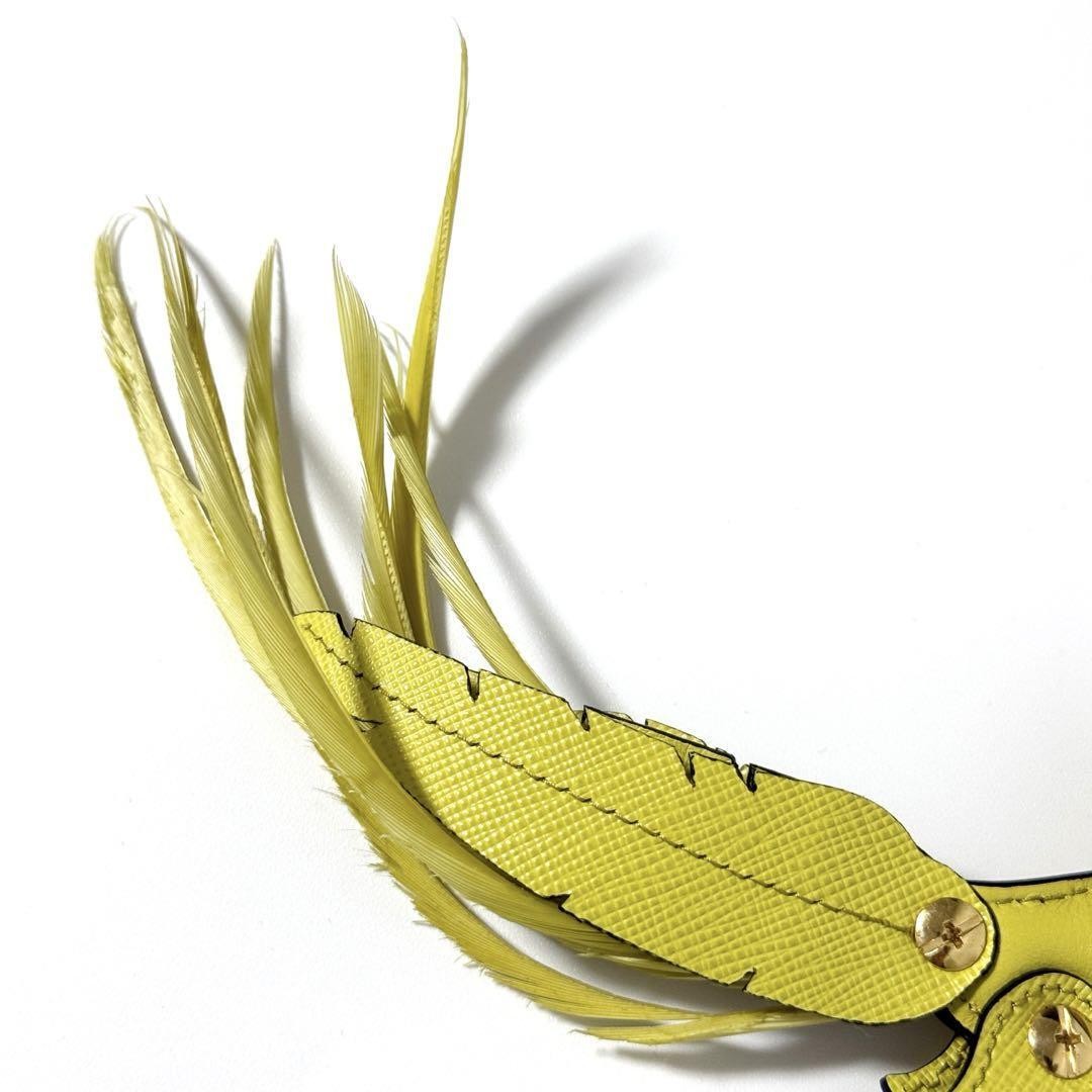 PRADA Men s Women s Keyring Key Holder Bag Charm Leather from japan thumbnail 5