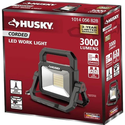 #ad #ad Husky 3000 Lumen LED Portable Corded Work Light $33.59