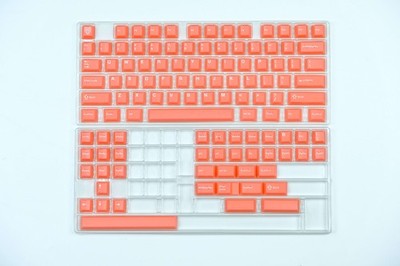131 Keys Orange-red Icon Cherry Profile ABS Doubleshot Keycap Set