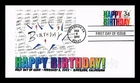 Dr Jim Stamps 34c Happy Birthday First Day Issue FPMG Cachets Cover