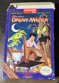 Little Nemo: The Dream Master Nintendo NES 1990 Capcom con scatola e custodia.