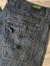 Jeans skater larghi Coogi lavaggio scuro gamba larga Y2K, stile JNCO, taglia 44x35 (46x35)