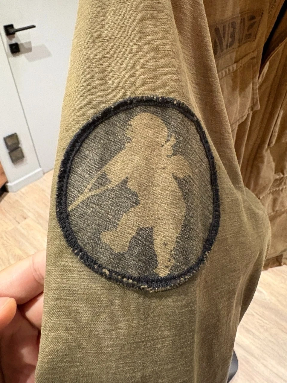 Rare PRPS Military M65 Field Jacket Olive Green Size M - Distressed Cotton Army - product detail image 5