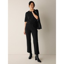 Eileen Fisher Women's Washable Stretch Crepe Kick Pant, Black