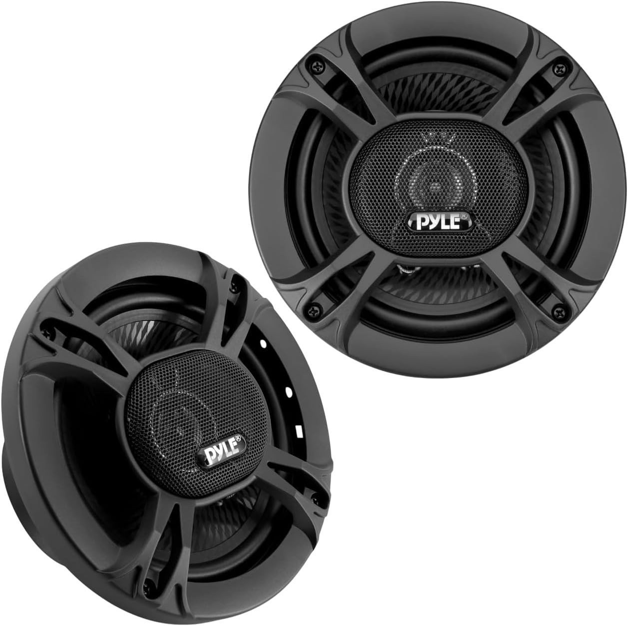 Pyle 3-Way Universal Car Stereo Speakers-300W 6.5� Triaxial Loud Pro Audio