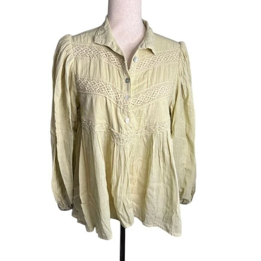 NWT Jen's Pirate Booty by Free People Gardner Boho Top Size XS - Image 3 of 4