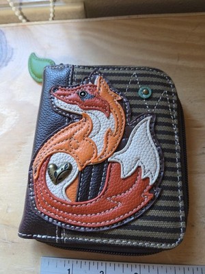 Chala Fox Zip Around Wallet 5x6