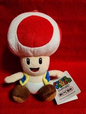 Peluche Super Mario San-Ei Rospo Taglia S Mascotte Autentica Giappone da Collezione