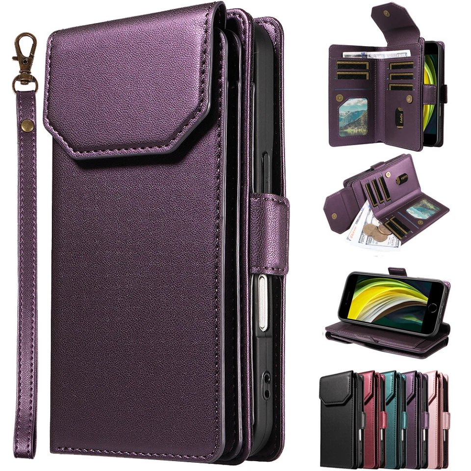 Funda para OnePlus 2/1+2/OnePlus X 11 Ranuras para Tarjetas Billetera Protección Cubierta Foto 3 de 4