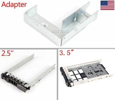 3.5" 2.5" SAS HDD Tray Caddy Adapter For Dell PowerEdge R310 R510 R900 R720XD