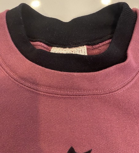 VTG Top Stitch Sweatshirt Womens 2XL Velvet Cat Pullover Sweatshirt 90s Crewneck - Picture 8 of 13