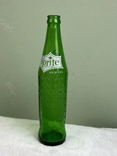 Vtg Sprite Soda Pop Green Bottle -  ACL 10 oz. Dimpled Zion National Park MCM