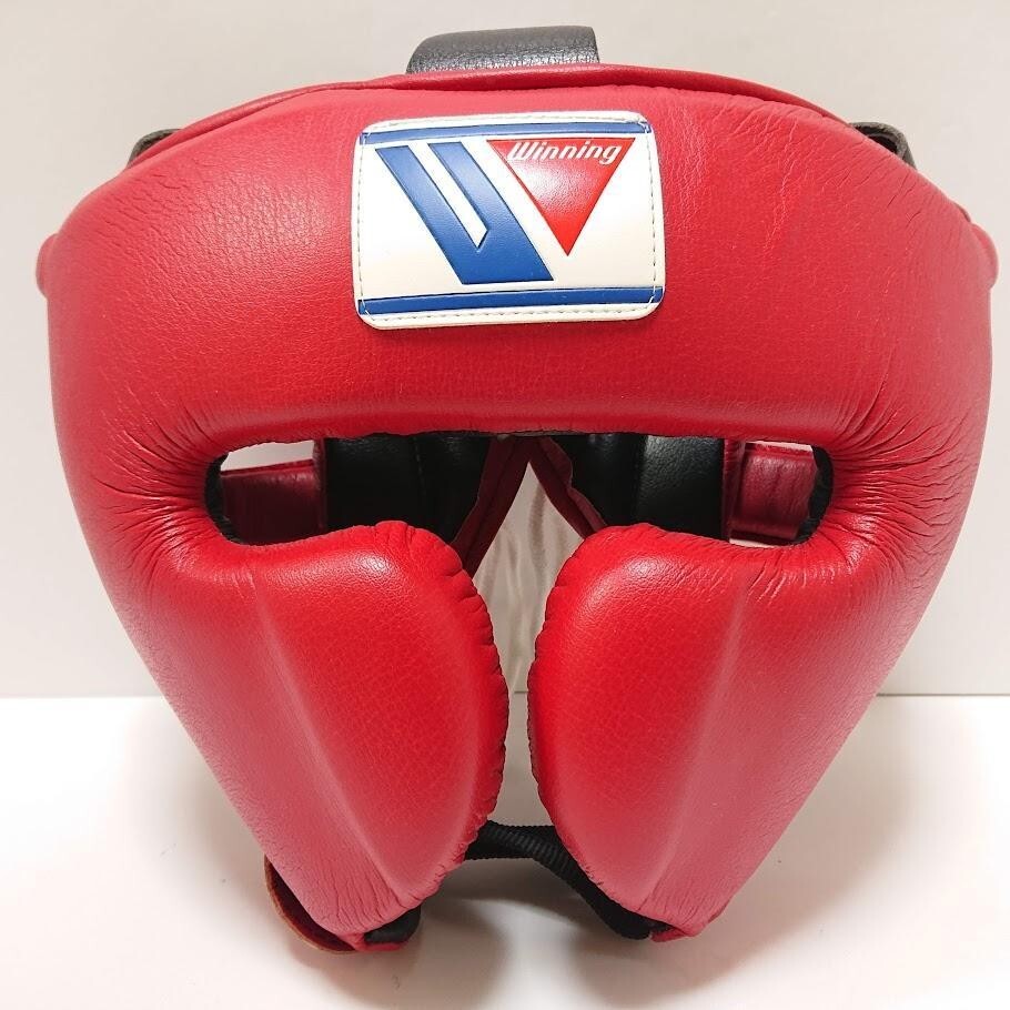 Winning Boxing Head Gear Face Guard Type FG-2900 Size L Red from