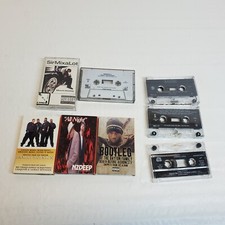 Lot of 8 Hip Hop Rap Cassette Tapes Samplers Singles Albums