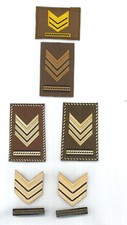 Gradi Sergente Maggiore Capo Esercito Italiano Tubolari + Strappo + Metallo