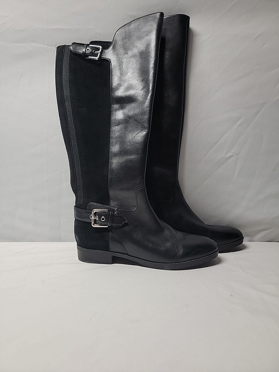 Riding Boots Marc Fisher Black Leather Boots Marc Fisher Wide Calf