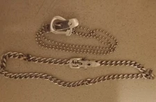 Modern accent silverplated alloy chain necklace and bracelet, buckle design