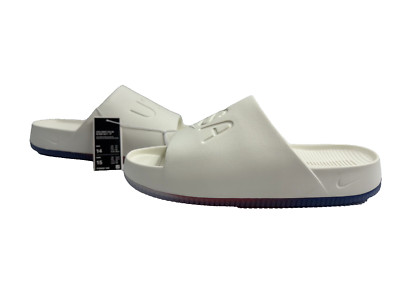 Nike Calm Slides USA 2024 Olympic Games Sail Red Blue Men's Size 14 FV5602-100