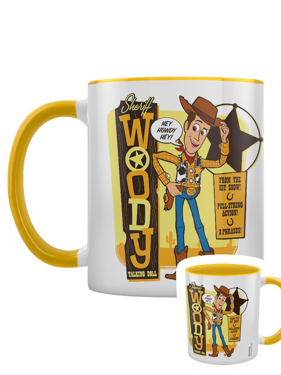 Toy Story Mug 4 Sheriff Woody Yellow Coloured Inner