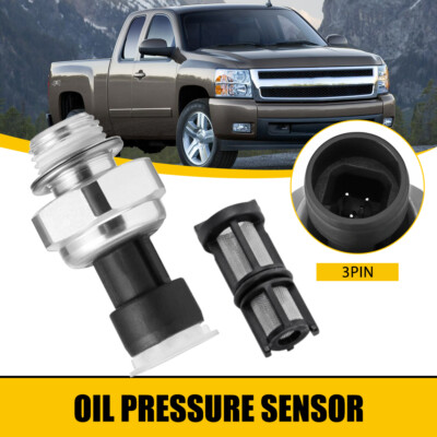 #ad #ad Oil Pressure Sending Unit Sensor W Filter For Chevy Silverado GMC Sierra 2003 08 $14.99