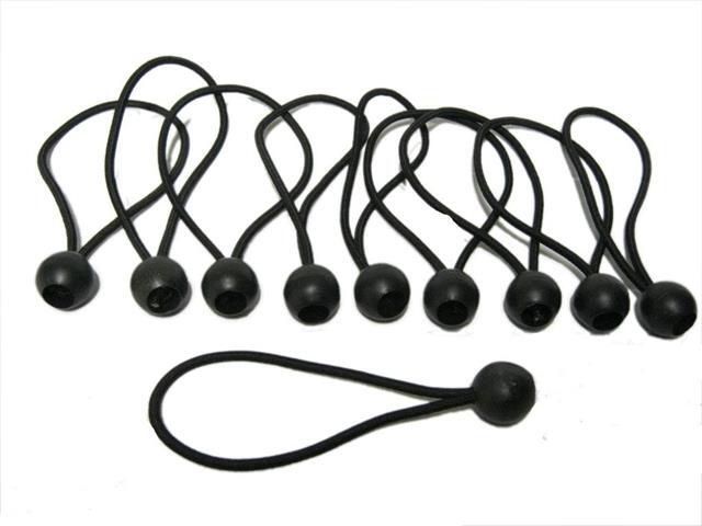 10x Ball Bungees Bungee Cord Tarp Tarpaulin Trampoline Secure 4 x 250mm BD344
