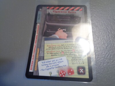 CIGARETTE BUTTS 1996 X-Files CCG Common HP #XF96-0091 v1