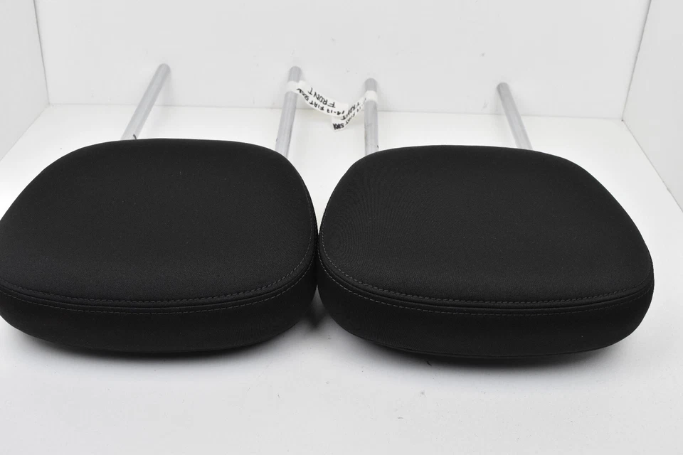 2014-2017 Fiat 500L Front Seat Black Cloth Headrest Set OEM - Image 4 of 4